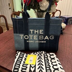 Marc Jacobs Blue Denim Tote Bag